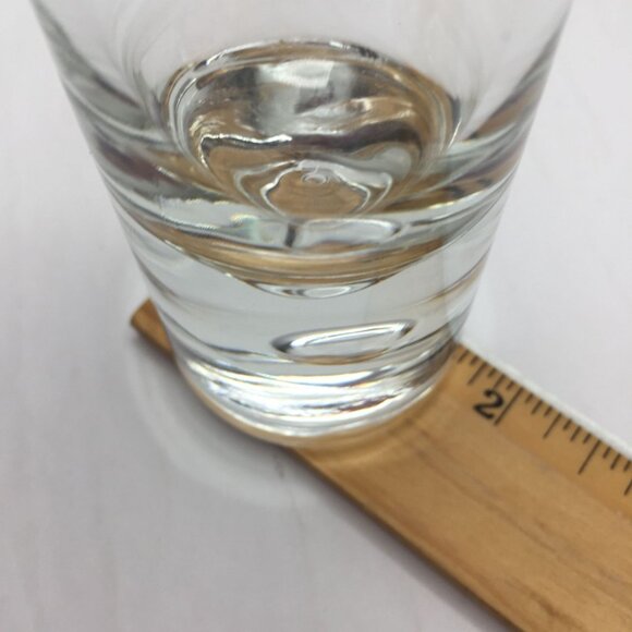 Vintage Set of 2 Clear Glass Bud Vases Flared Bubble Base 8" 10" Home Decor - Picture 6 of 16